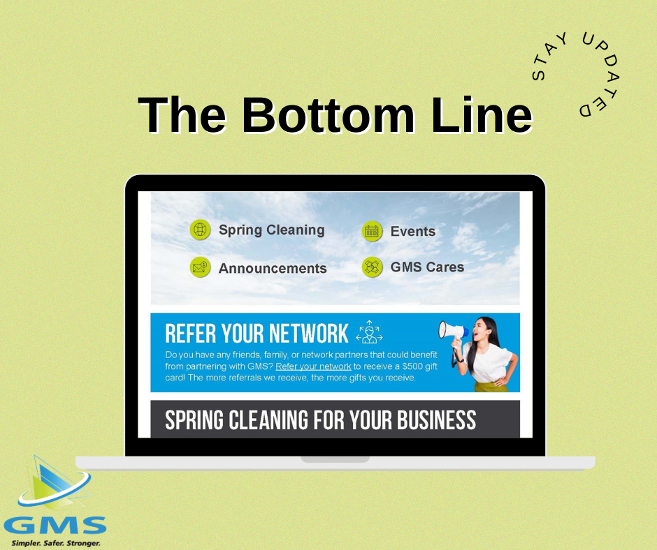 Blog image for GMS Releases The Bottom Line Newsletter - Quarter One